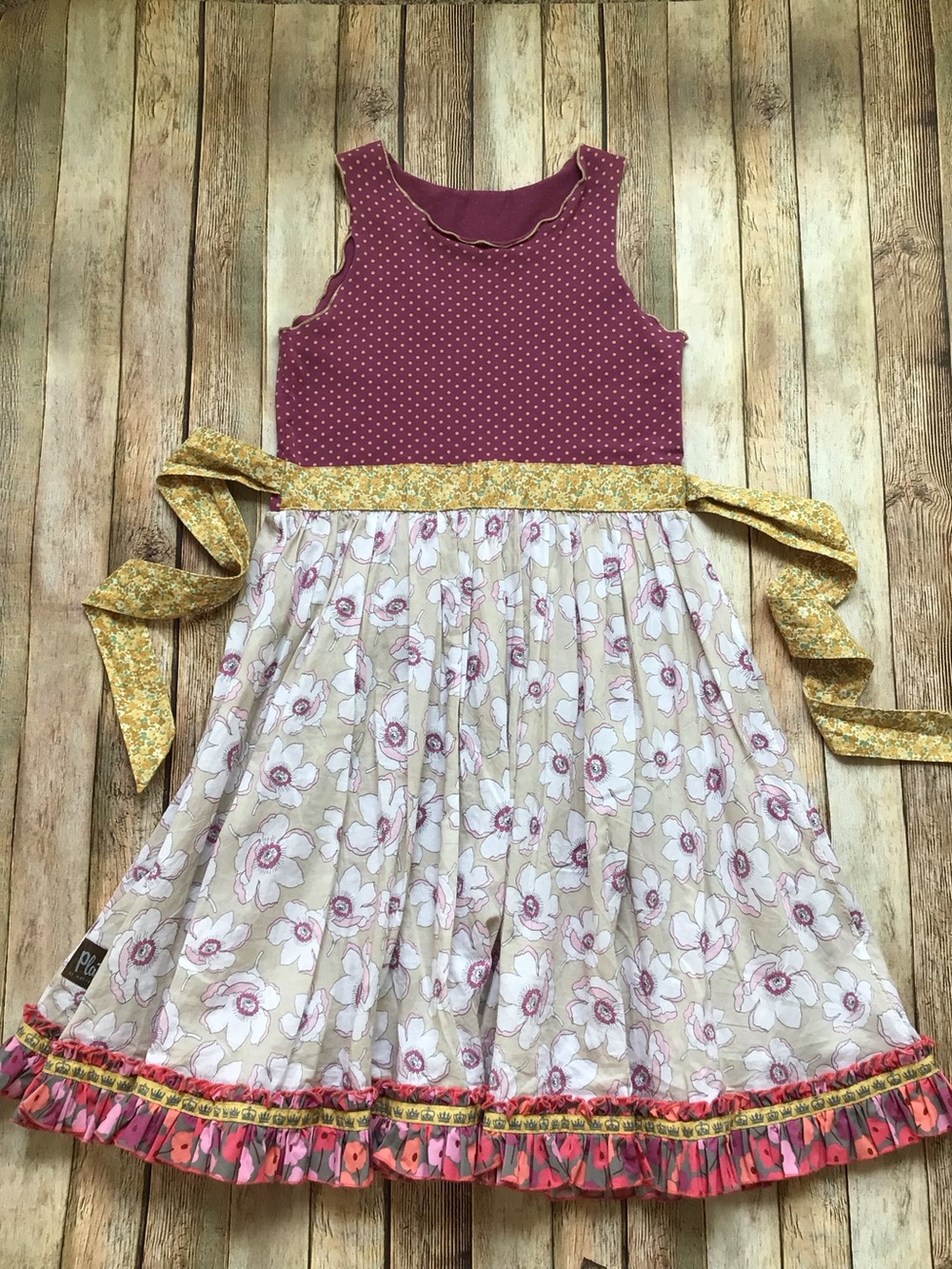 Matilda Jane Platinum Fun in the Plum Roundabout Tank Dress